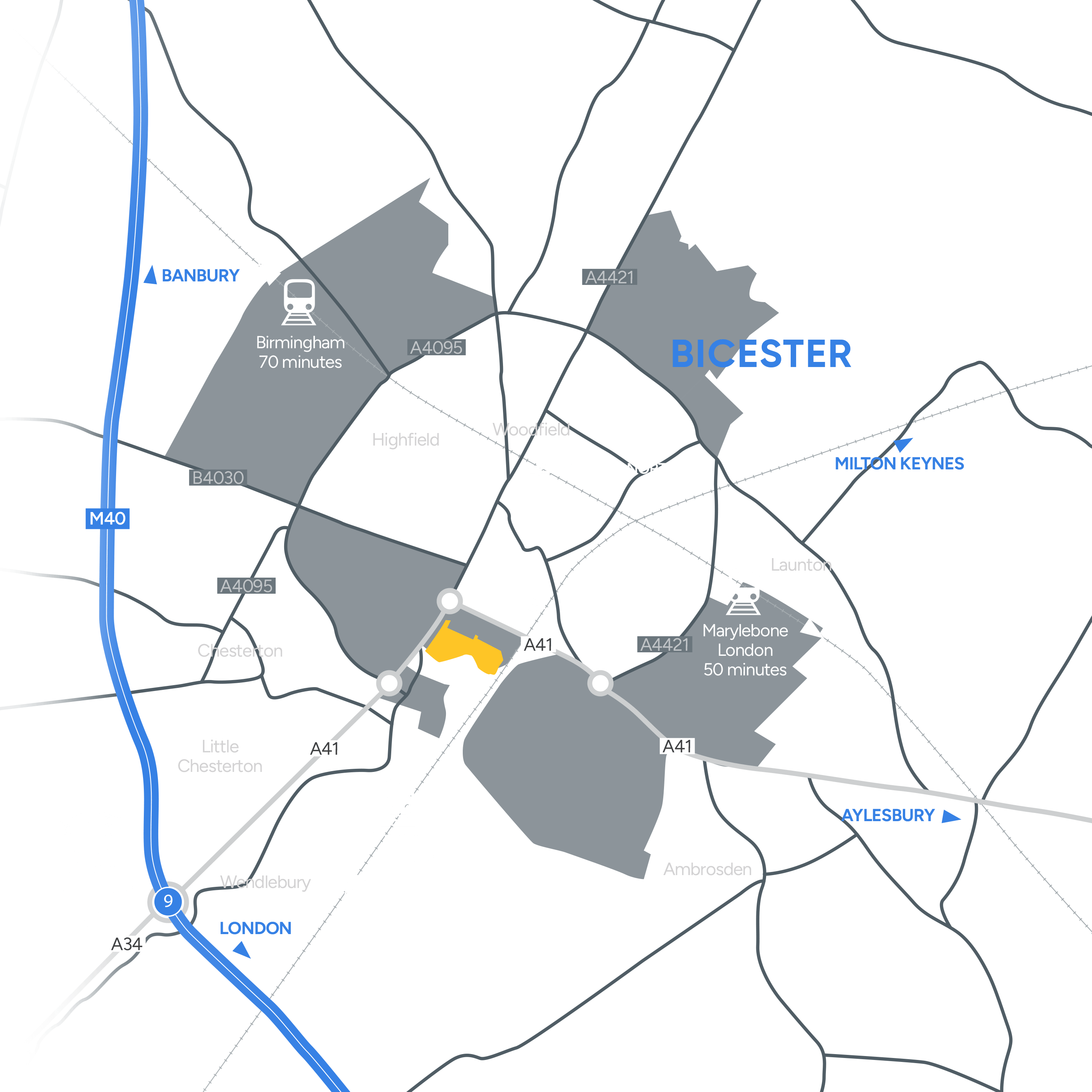 How to get to Bicester in Oxfordshire | Travel advice | Bicester Arc